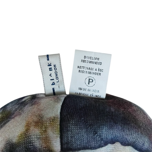 Anthropologie Bl-nk Luculia Watercolor Floral Multicolor Quilted Infinity Scarf - Picture 6 of 8